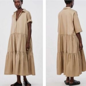 CO  Tiered Midi Dress